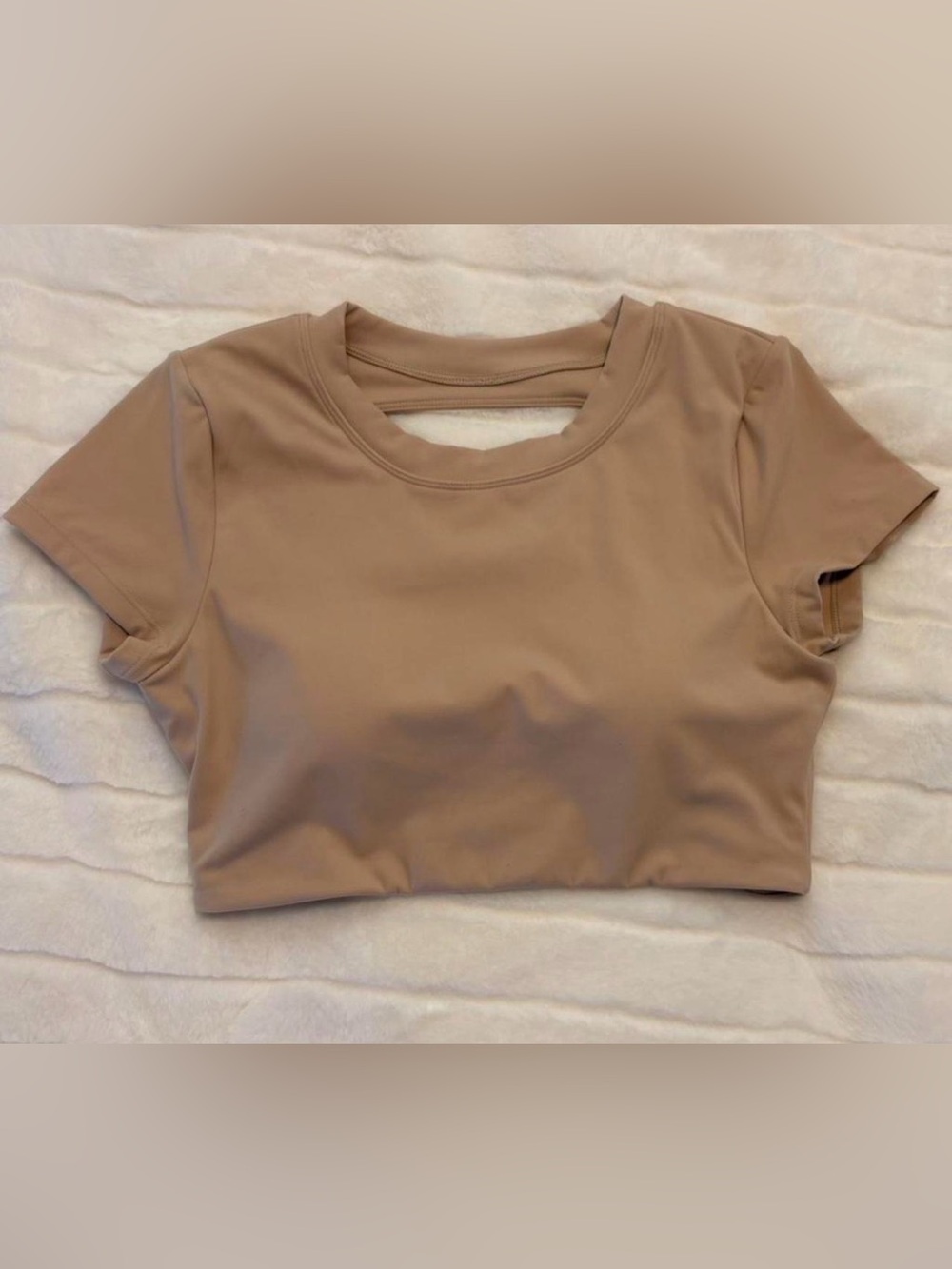 Size L PeachyBunz Padded Women’s Top in Tan